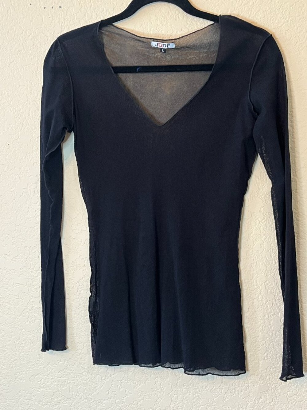 Black Sheer Blouse size L